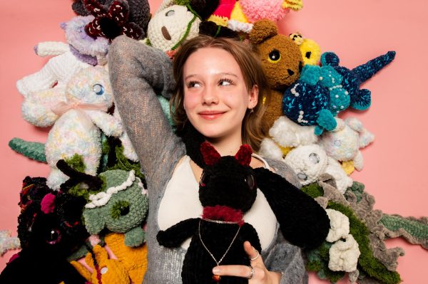 Sophomore Mia Lane, who independently runs “Lost Oddball Crochet,” has found her passion creating and selling whimsical crochet plushies and figures. She began crocheting after receiving an amigurumi kit for Christmas, and used her natural talent for entrepreneurship to build her business afterward.