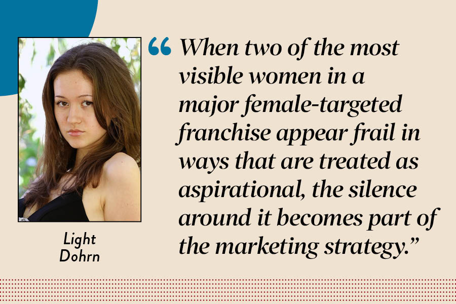 Editor-in-Chief Light Dohrn argues that promotional content for "Wicked: For Good" neglects to acknowledge the harm it is likely causing young girls and women. 