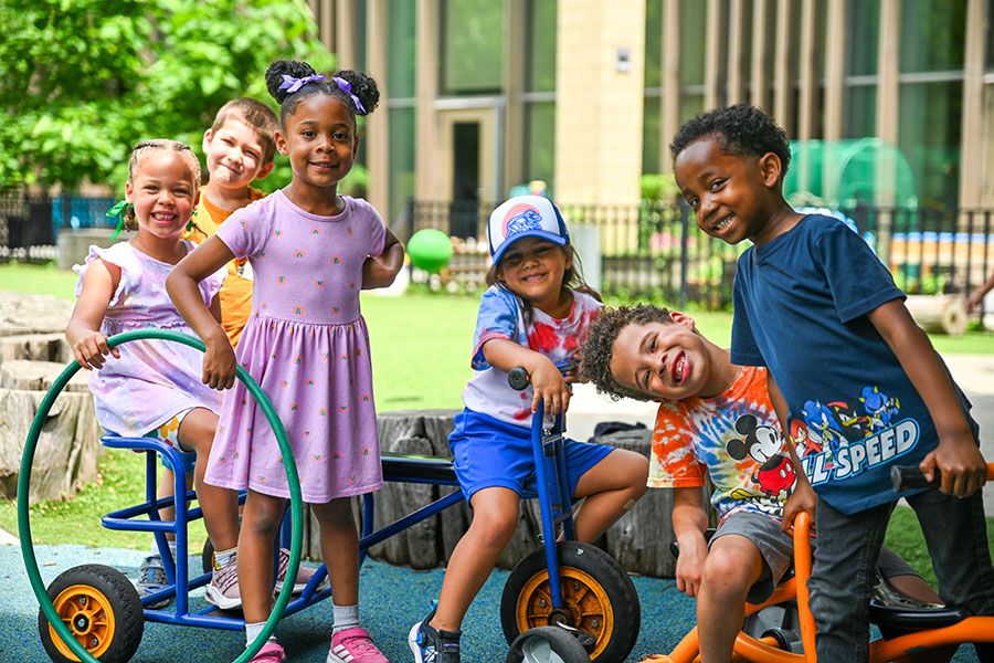 Young students pose at Summer Lab 2025. Currently, applications are open for high school students to become counselors. 