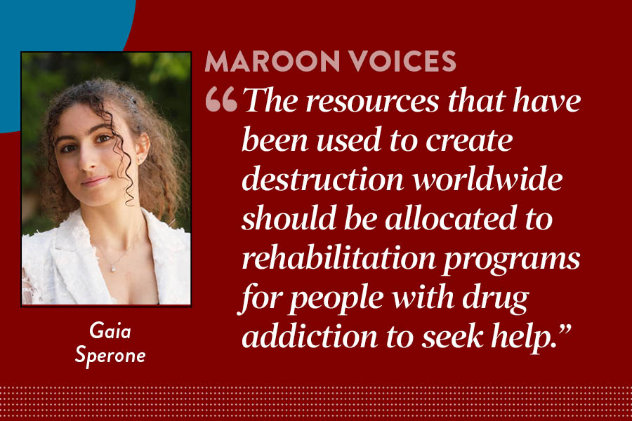 Guest columnist Gaia Sperone argues that the United States should focus on prevention rather than incarceration to combat the war on drugs.