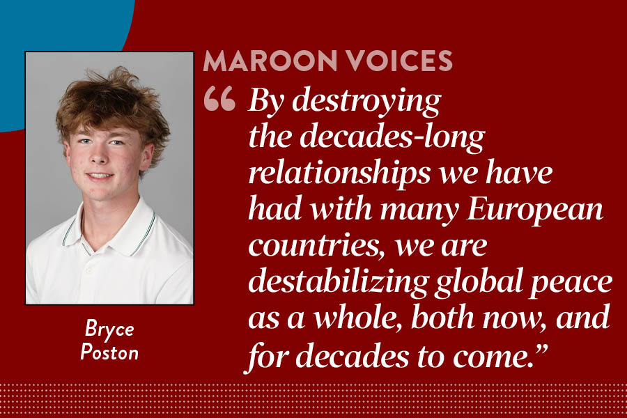 Guest Columnist Bryce Poston argues that President Trump's individual  agenda to take over Greenland sets a dangerous precedent, threatening the United States's alliances and NATO's original goals. 