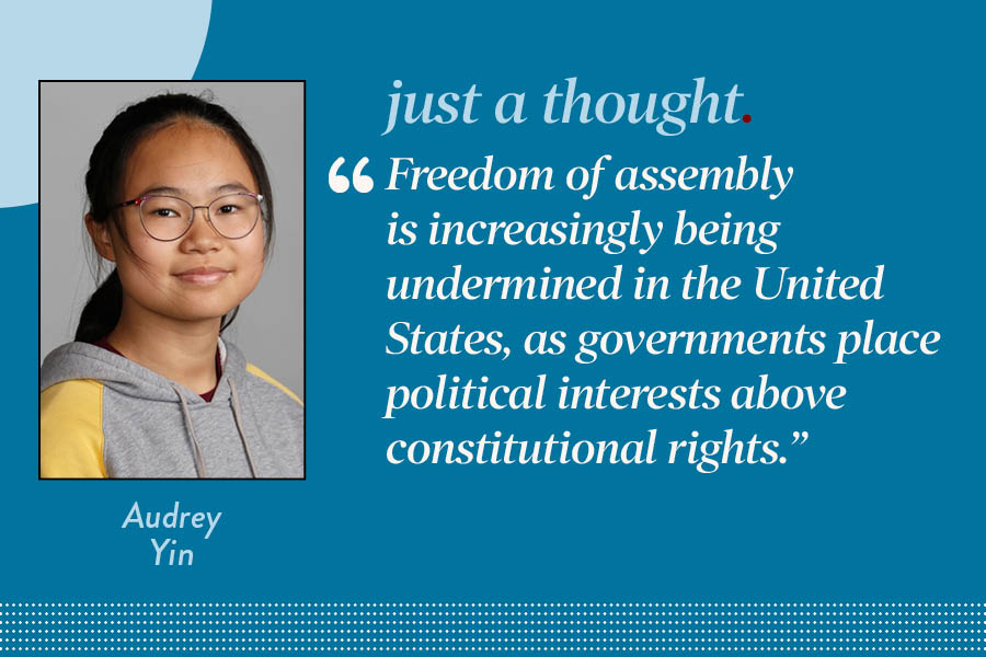 Reporter Audrey Yin argues that the current actions against protesters have crossed a line when it comes to the constitutional right to assemble.