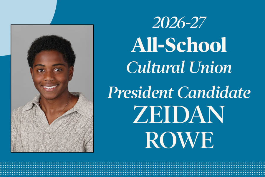 Zeidan Rowe: Candidate for All-School Cultural Union President