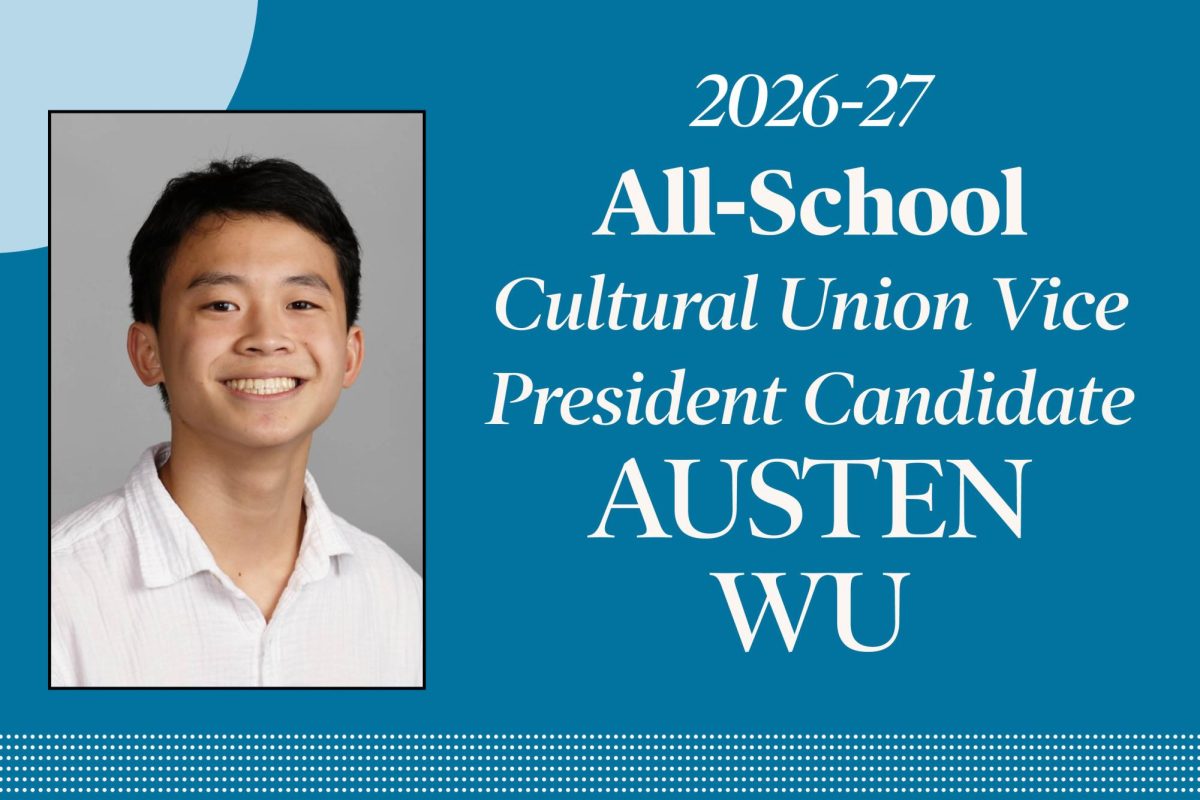 Austen Wu: Candidate for All-School Cultural Union Vice President
