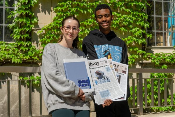 Sadie Ellis and Declan Smith have been selected for the Illinois All-State Journalism Team for outstanding journalistic work.